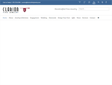 Tablet Screenshot of clarionfinejewelry.com